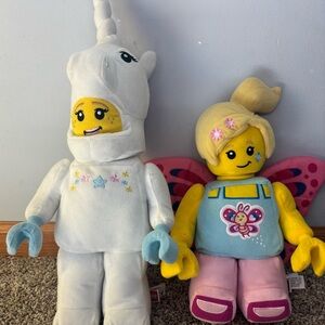 LEGO Unicorn and Butterfly Fairy Plush Toy Set